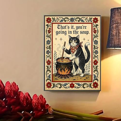 Medieval Cat Diamond Art Kits for Adult diamond painting kits for adults - color: DP04740