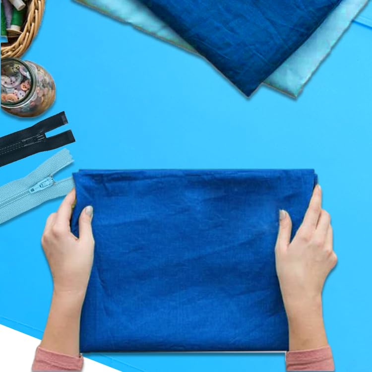 Silicone Painting Mat 20"x16", Art Craft Mat with Cup, Blue - color: Blue