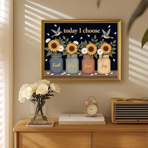 Yeadiffy Diamond Art Painting Kits for Adults Diamond Art Kits for Adults Beginners,5D Translucent Gems Diamond Painting,DIY Full Drill Diamond Gem Art and Crafts 12x16inch (Today I Choose) - color: Today I choose