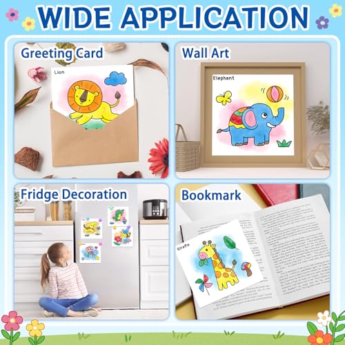 Paint with Water Coloring Books for Kids & Toddlers(Animal) | Mess Free Watercolor Painting Set, Water Color Painting Book,Craft Art Kit, Boys & Girls Birthday Gift, Travel Activity Toy - style: Animal A