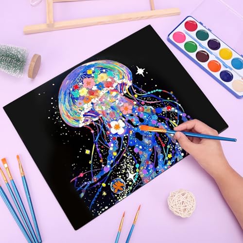 12 Pack Black Canvas for Painting 11x14 Inch, Canvas Boards for Painting, Cotton Primed Acid Free Blank Canvas Panels for Oil, Acrylic Paint and Tempera. - size: black canvas 11x14in 12pack