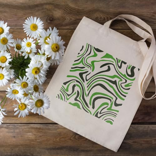 Reusable Stencils for Crafts, 6" Reusable Stencils for Painting Wood Wall Furniture Decor Gift Art (Geometric Stencil)
