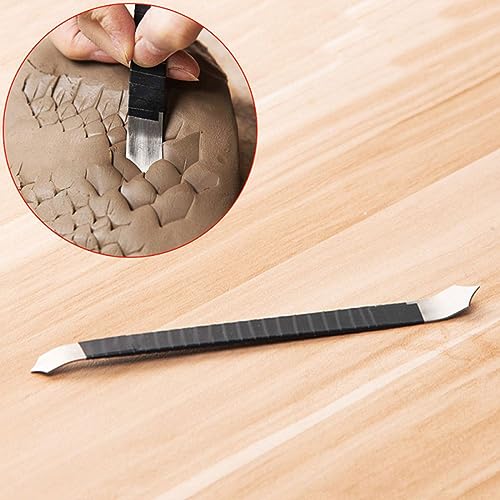 Pottery Clay Modeling Tools Fish Scale Texture Pattern Clay Sculpture Tool Pottery Carving Blade Ceramic Making Tool