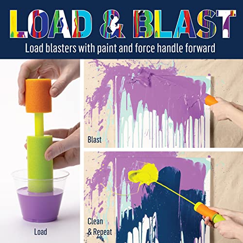 FolkArt Drizzle Paint Blasters, Easy to Use Foam Blasters Perfect for DIY Paint Pouring Arts and Crafts Projects, 50826 - style: Paint Blasters