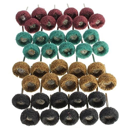 Rocaris 40 Pack 1 inch Abrasive Wheel Buffing Polishing Wheel Set