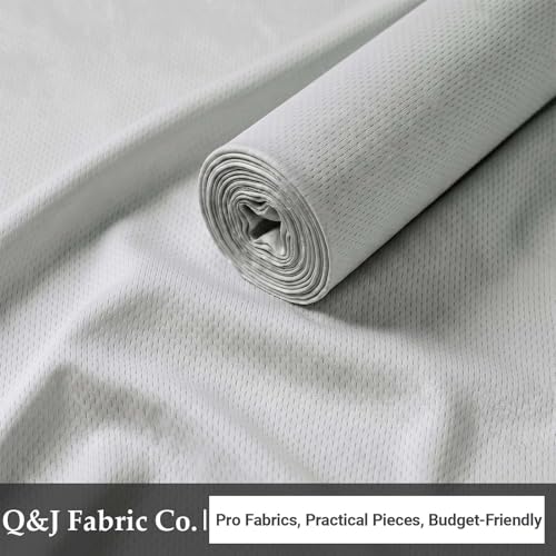 Bird Eye Mesh Jersey Fabric 3 Yards 65 Inch Wide Grey - color: Grey, size: 65'' x3 yard
