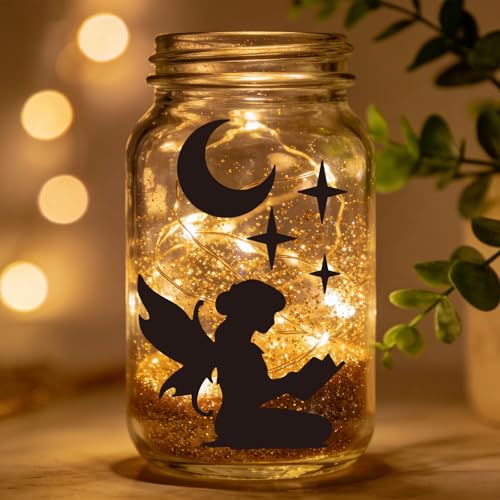 16pcs Fairy Stencils for Painting Stencils for Crafts Reusable | Butterfly Moon Flower Drawing Stencil Painting on Wood Wall Fabric Furniture Card Canvas Paper Scrapbook Photo Album - style: Fairy
