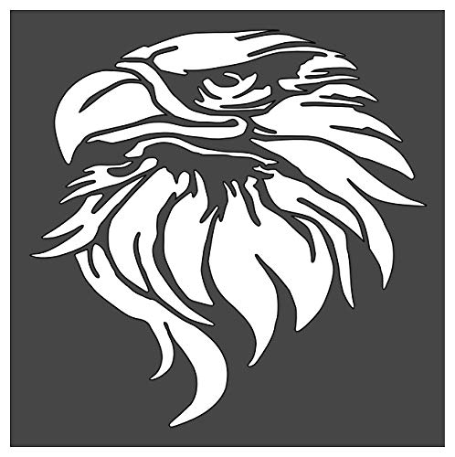Eagle Stencil 1-5.5x5.5 inch Custom Cut Reusable Stencil Drawing Template Flexible Clear Plastic Sheets 0.15mm Thick SL-518