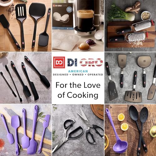 DI ORO Silicone Spatula Set - 600F Heat Resistant, 5-Pc Lavender - color: Lavender