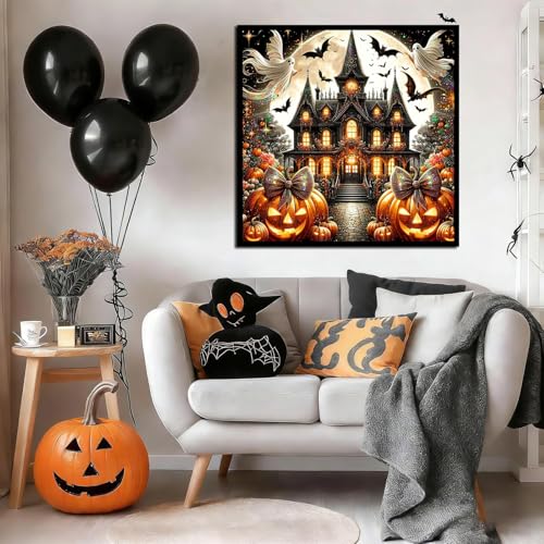 HHMATITS Halloween Diamond Art Kits for Adults 14X14IN - color: Halloween