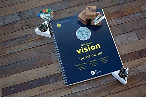 Strathmore 662-61 Vision Mixed Media Pad, 11" x 14", White - size: 11x14, style: Mixed Media