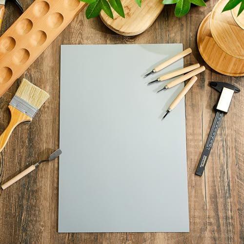 Yeaqee 2 Pcs 12 x 18 Inch Linoleum Blocks for Printmaking, Gray - color: Gray, size: 12 x 18 Inch