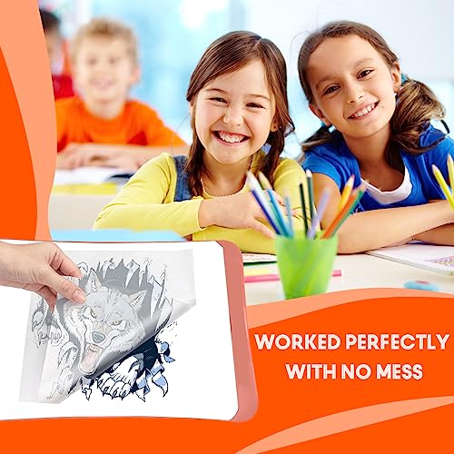 PSLER 60pcs Carbon Paper for Tracing - 40pcs Transfer Tracing Paper, A4 | Use with Tracing Paper, Translucent Trace Paper for Drawing Patterns on Wood, Canvas, Fabric, Artist Lettering & Sketching - color: black&red&blue&transparent