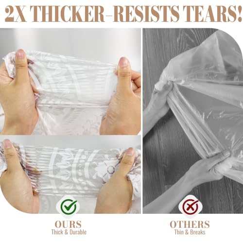 Disposable Tablecloth Roll, 54 x 300Ft Lace Plastic Table Cloth | Disposable Table Cover Roll, Oil Resistant Table Cover For Wedding, Restaurant, Reception Host(LaceEuropean) - color: Lace European, size: 54" x 3600" (Rectangular)