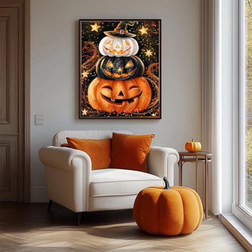 AIBOERL Paint by Numbers Kit for Adults Beginner,Halloween Fall, 12X16In | DIY Paint by Number for Adults, Beginner Friendly, High-Definition Color Canvas, Stress Relief, Home Decor, Gifts, Unframed - color: YH04021