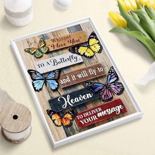 Diamond Art Kits for Adults, Butterfly Diamond Art Painting Kits for Adults | Stress Relief Butterfly Full Round Drills 5D Heartfelt DIY Gift Gem Crafts Kits Wall Decor HD Canvas 11.8x15.7 in 30x40cm - color: Butterfly