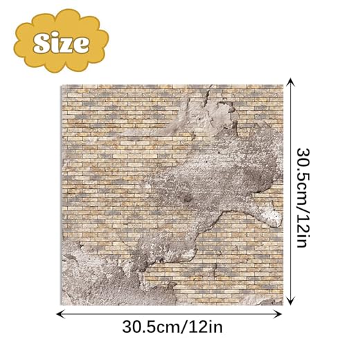 24 Sheets Scrapbook Paper 12×12 Double-Sided Pattern Paper (Brick Texture) | 24 Designs Vintage Background Decorative Craft Paper, Scrapbooking Supplies for Card Making DIY Album Junk Journal Decor - color: Brick Wall Texture