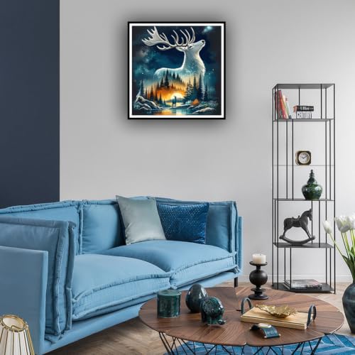 hill froeistung Animal Scenery Diamond Art Painting Kits for Adults - color: HF-A211
