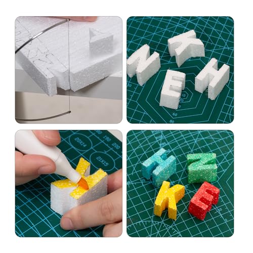 Crafare Large Craft Foam Block 14x7x4inch Foam Blocks Polystyrene Foam Brick for Household Arts School Projects Sculptures Floral Arrangements Modeling and Centerpieces (Pack of 3) - size: 14x7x4inch 1pcs (Pack of 3)