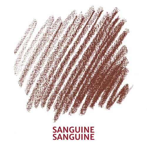 Conté à Paris 12 Count Sketching Crayons Set, Sanguine | Classic Reddish-Brown Tone, Preferred For Figure Studies, Smooth Application And Expressive Line Quality - style: 12 Count - Sanguine