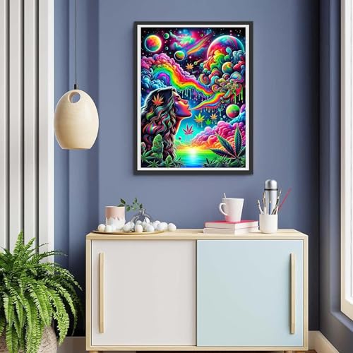 askkqtx Starry Rainbow Diamond Art Kits for Adults Beginners 12X16 Inch | Starry Sky Diamond Painting Kits, DIY 5D Round Full Drill Crystal Rhinestone Gem Art Craft Kits for Home Wall Decor - color: G7452