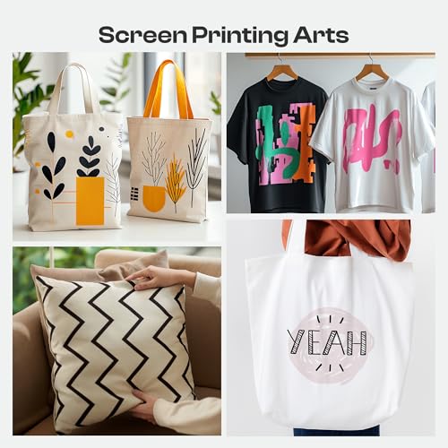 Caydo 2 Pieces Aluminum Screen Printing Screens with 160 Mesh, 10 x14 Inch Silk Screen Printing Frames for T-Shirts and Fabric Screen Printing - style: 160 Mesh