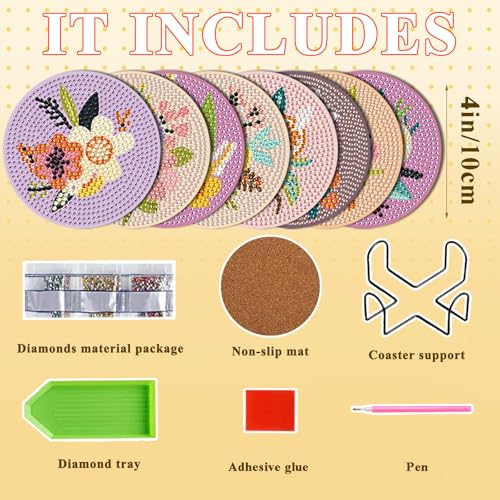 Gem Dots Craft Arts Supplies Party Home Decor 8pcs - color: Eflower