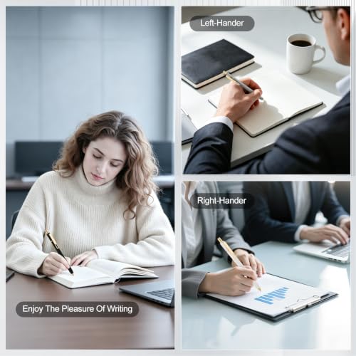 6Pcs Gel Pens-0.5mm Fine Point Black Ink with 3 Extra Refills, Soft Comfortable Grip,Smooth Fluent Writing,Retractable Design for Men Journal,Business Office and Nurse Note Taking (Gray) - color: Gray