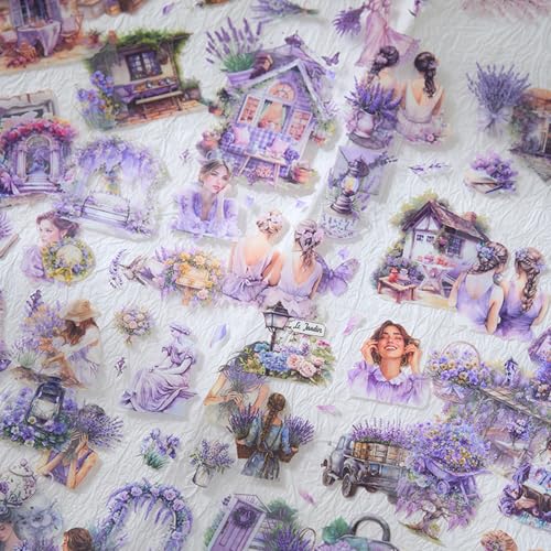 Uideyvi Summer Theme Sticker Scrapbooking Supplies for Junk Journal, 20 Sheets PET Stickers(TZ-001-006) - color: Summer theme