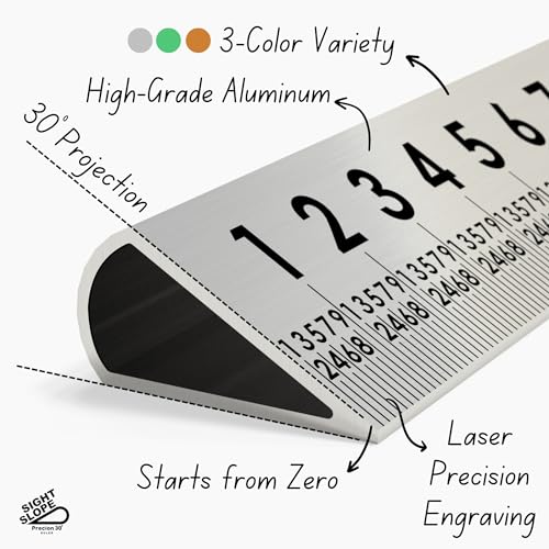 2-Pack 12 Inch 30° Precision Metal Ruler, High-Grade Laser-Engraved Aluminum Ruler for School, Office, Architects, Draftsman, and Engineers (Onyx Black and Silver) - color: Silver, Onyx Black