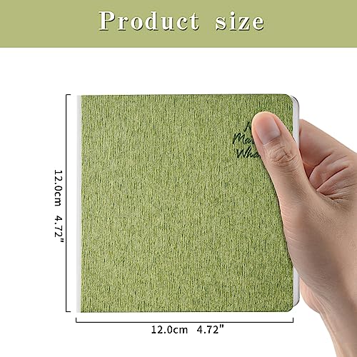 Grass Green Hardcover Sketchbook Square Hardbound Sketch Journal 4.7 x 4.7 Inch 42 Sheets Art Book 250GSM Ultra Smooth Paper Ideal for Pencils,Water Color Pen,Marker Pen - color: 250gsm-Grass Green