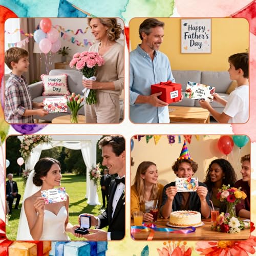 LOTMER 100 Pack 4 x 6 Inch Watercolor Postcards | 100% Cotton 140 lb/300 gsm Blank Watercolor Cards for Painting, Mailing, Invitations, Gift Cards and DIY Art Projects