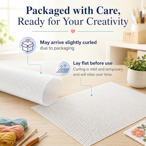 YOUNTHYE 15 PCS Plastic Canvas Sheets 10 Count 10.2X 13.2Inch Plastic Mesh Sheet Large Plastic Canvas for Embroidery Crafting, Acrylic Yarn Crafting, Knit and Crochet Projects - size: 10count