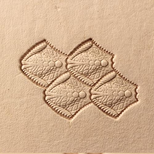 DandS ltd Leather Stamp Tool, Dragon Scale,Professional Steel Craft Tool for Leatherworking, Embossing, Carving & Stamping Leather Projects, Belts Wallets & DIY Projects Compatible with Mallet #476B4 - color: Dragon Scale 0.51" x 0.51"