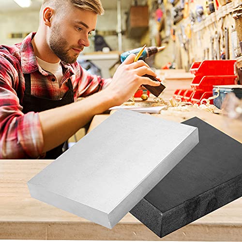 CHENTEC Steel and Rubber Block 2 Pcs Work Bench Blocks 4" x 6" (10CMx15CM) - color: Steel and Rubber Block, size: 4" x 6"(10cmx15cm)