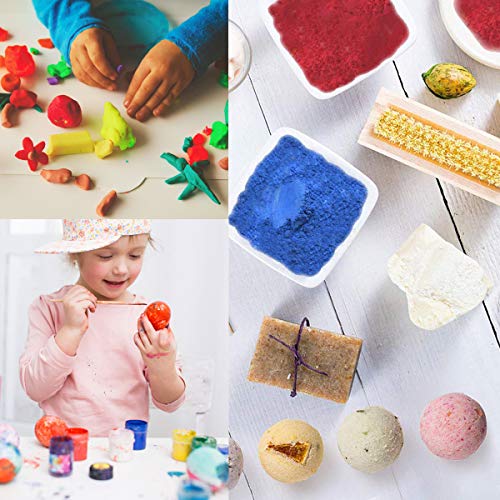 Mica Powder - 20 Colors 10g/0.35oz - Pearlescent Color Pigment - Epoxy Resin Pigment Powder for Slime, Nail Polish, Adhesive Pigments, Soap Making, Paint, Gift for Christmas New Year - color: 20 Colors
