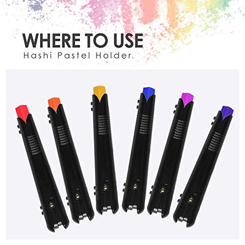 HA SHI Adjustable Pastel Holder, 2 Pack, Stick Extender for Soft Pastels - color: Pastel Holder (2 Pieces)