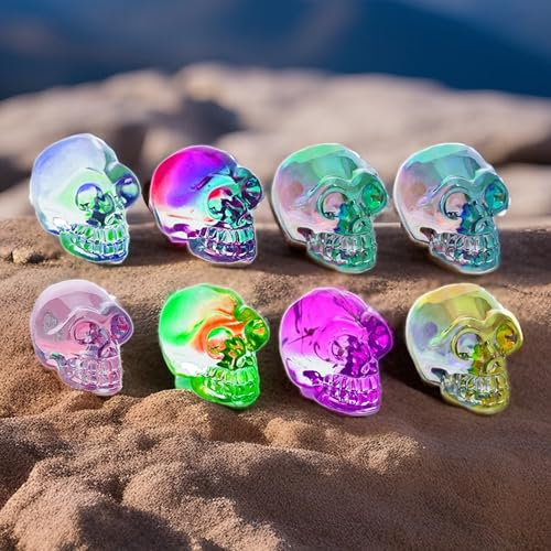 8Pcs Skull Resin Molds Silicone Epoxy Crafts Resin Keychain Molds