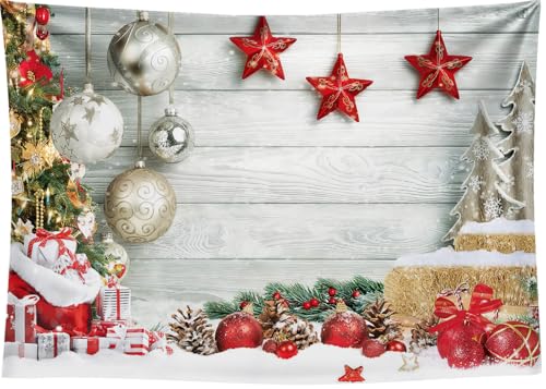 Christmas Theme 15x10Ft Seamless CP Pictorial Cloth Photography Background Computer-Printed Vinyl Backdrop - size: 15X10Ft