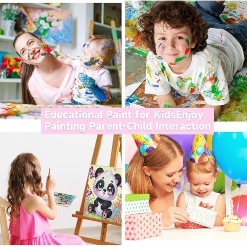 Arttoplus Panda Diamond Art Painting Kits for Kids with Frame 7x7 inch - color: CC966-US