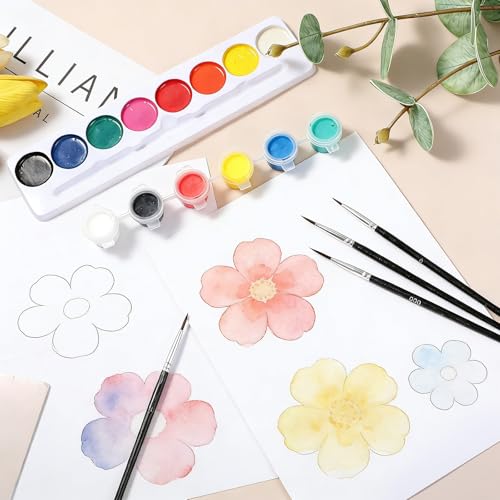 60 PCS Fine Tip Miniature Paint Brushes Set with 3 Size #000#00#0, Tiny Detail Paint Brushes Small Painting Brush Small Liner Brush for Crafts Art Miniature Model Watercolor Acrylics Oil, Black
