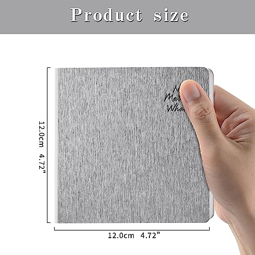 Light Grey Hardcover Sketchbook Square Hardbound Sketch Journal 4.7 x 4.7 Inch 42 Sheets Art Book 250GSM Ultra Smooth Paper Ideal for Pencils,Water Color Pen,Marker Pen - color: 250gsm-Light Gray