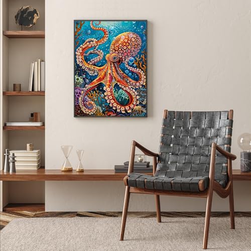 Octopus Diamond Art Kits for Adults, Animals 5D Diamond Painting Kits - color: CM034
