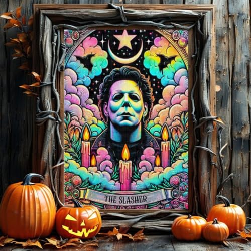 VeGuude Halloween Diamond Art Kits for Adults Home Wall Decor Gift 12x16 in - color: DP04282
