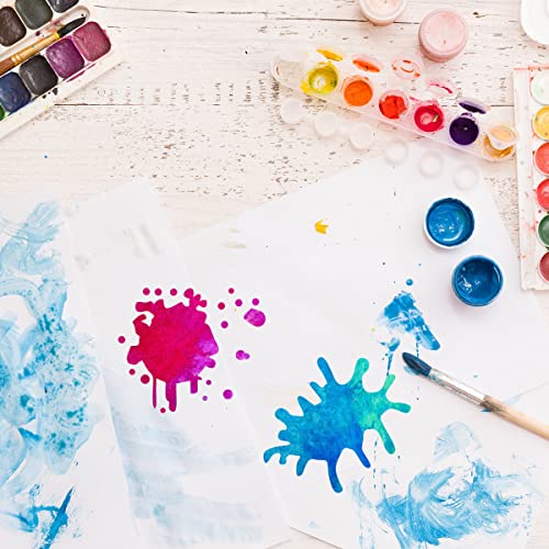 64 Pcs Stain and Splatter Stencils, Graffiti Drip Stars & Shoe Stencils - Reusable Plastic Templates for Painting on Wood, Pillows, Wall Paper, Fabric - Halloween, Cosplay, Party - 3"x3"