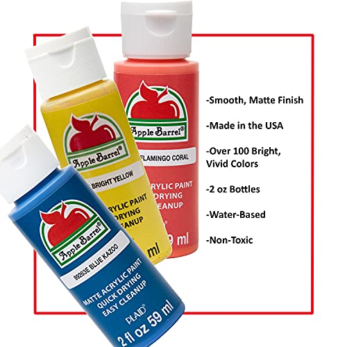 Apple Barrel Acrylic Paint, King's Gold (Pack of 3) 2 oz, 20760EA- (Pack of 3) - color: King's Gold, size: 2 Fl Oz (Pack of 3)
