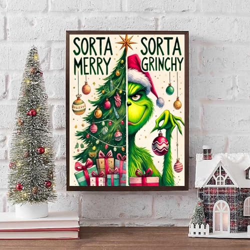 cupmod Christmas Paint by Numbers Kit for Adults,Winter Painting by Numbers,DIY Acrylic Paint Kit for Adults Beginners Without Frame,Easy Adult Paint by Number Kits on Canvas for Decor 16x20inch - color: MT22172