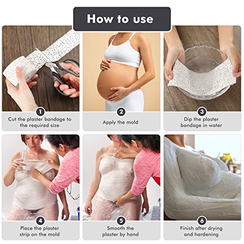 Preboun 50 Pack Plaster Cloth Gauze Bulk for Craft Art, 2 Inch x 180 Inch | Ideal Paper Mache Belly Casting Mask Making, Plaster Strips School Classroom Back to School Art Projects - size: 2 Inch X 180 Inch
