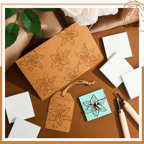 Frienda 24 Pcs 2" X 2" Rubber Carving Blocks Linoleum Blocks for Printmaking, Stamp Making, DIY Crafting, Scrapbook, Painting, Soft and Easy to Carve (White Green) - color: White Green