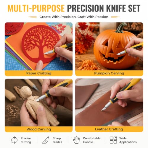 Exacto Knife Set, Precision Craft & Hobby Knives, 16-Piece | 10 Blades & 3 Handles in Magnetic Storage Case, Ergonomic Maker Kit for Scrapbooking, 3D Print Cleanup, Architecture Modeling